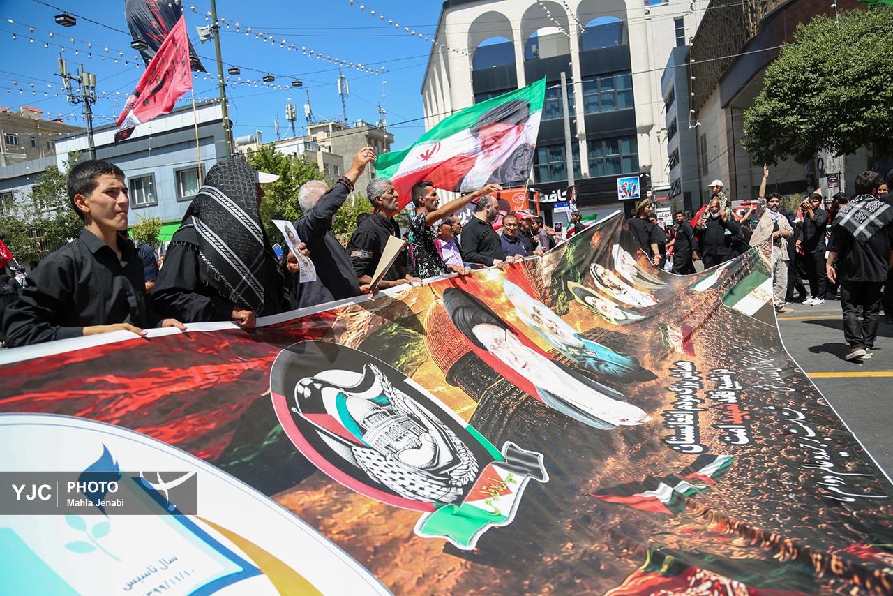 مراسم تشییع پیکر قائد شهید امت در مشهد _ ۱