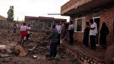 سیلاب در ۴ شهرستان آذربایجان‌غربی؛ هلال‌احمر در آماده‌باش کامل