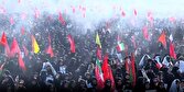 مراسم تشییع پیکر مطهر رهبر شهید انقلاب در مشهد + فیلم