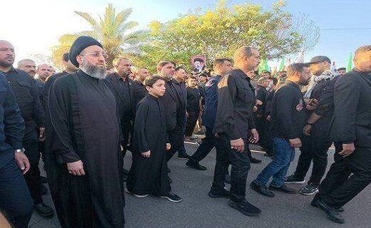 وداع سید عمار حکیم در جوار بارگاه ملکوتی حضرت امام رضا (ع) با رهبر شهید