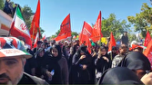 حضور عاشقانه سوگواران رهبر شهید انقلاب در خیابان‌های منتهی به حرم امام رضا (ع)