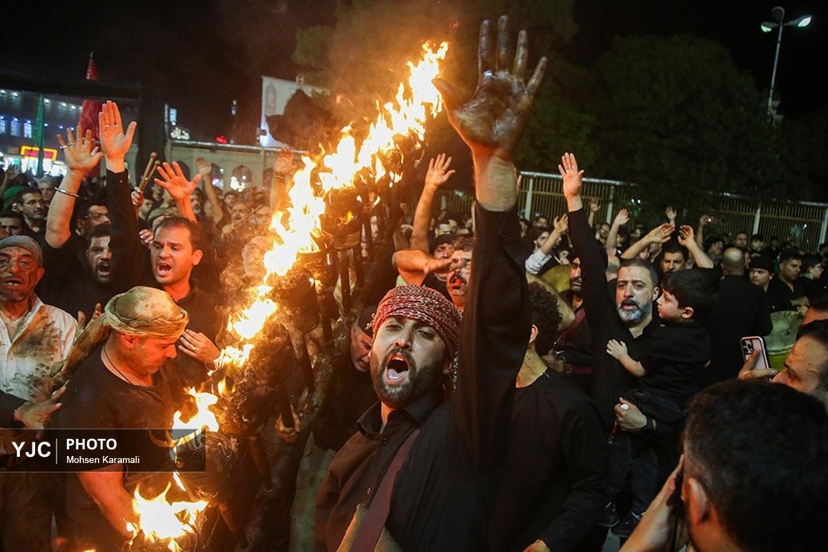 آیین سنتی مشعل گردانی در قم