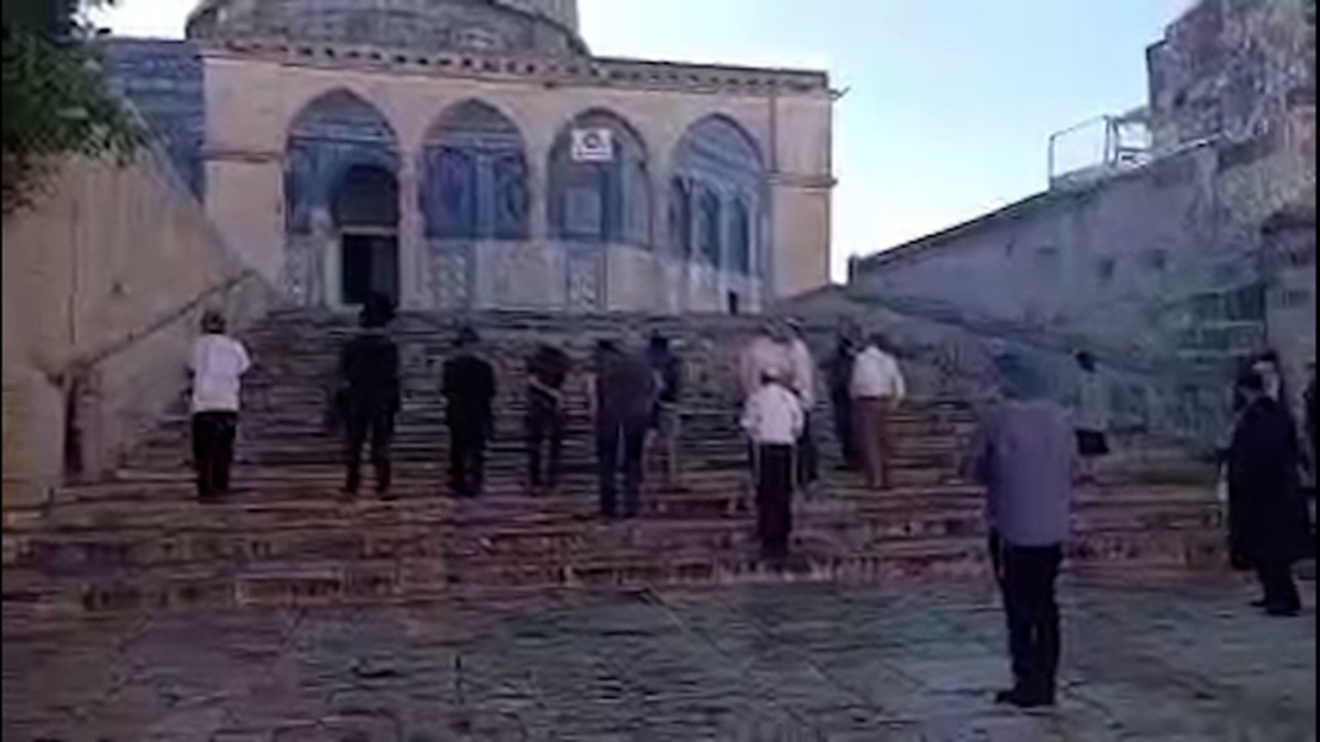 تعرض صهیونیست‌ها به مسجدالاقصی + فیلم
