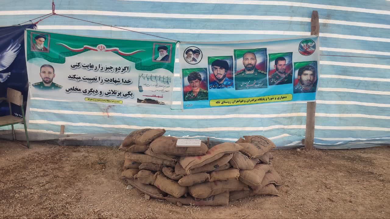 تصاویر کوتاه و جذاب نمایشگاه از بقیع تا کربلای روستای تکه