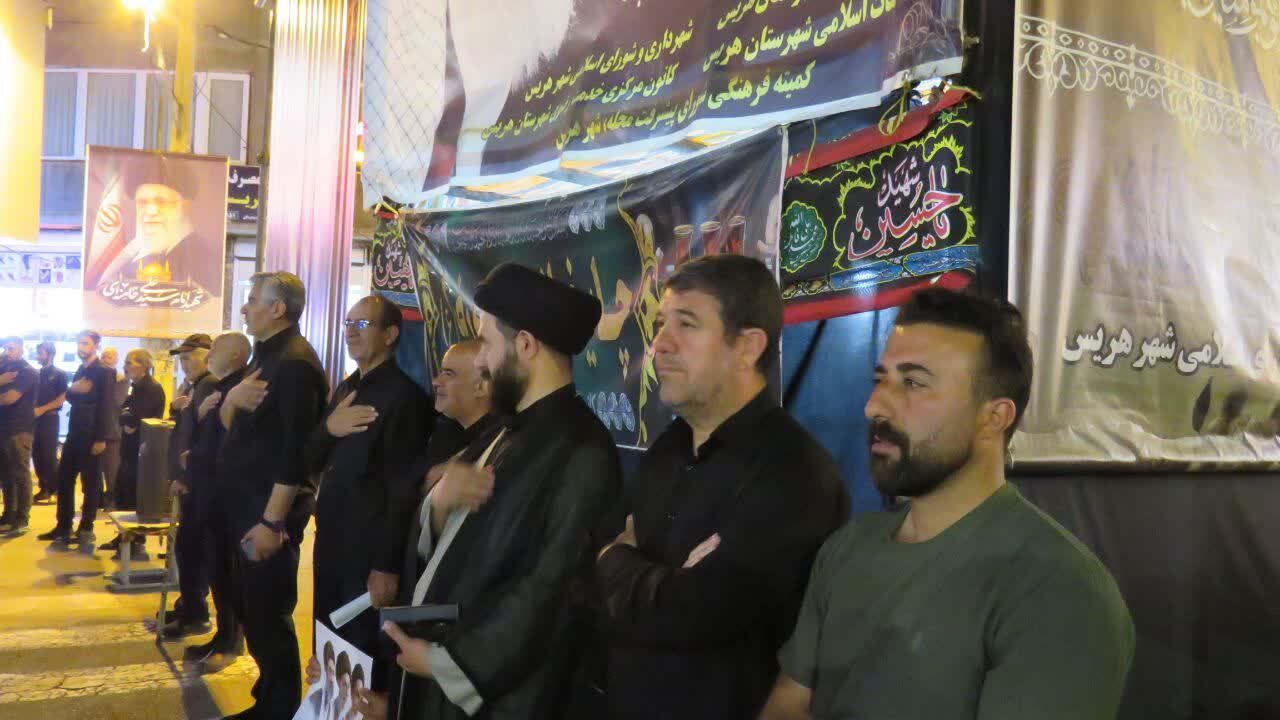 اجتماع مردم انقلابی هریس در خونخواهی امام شهید