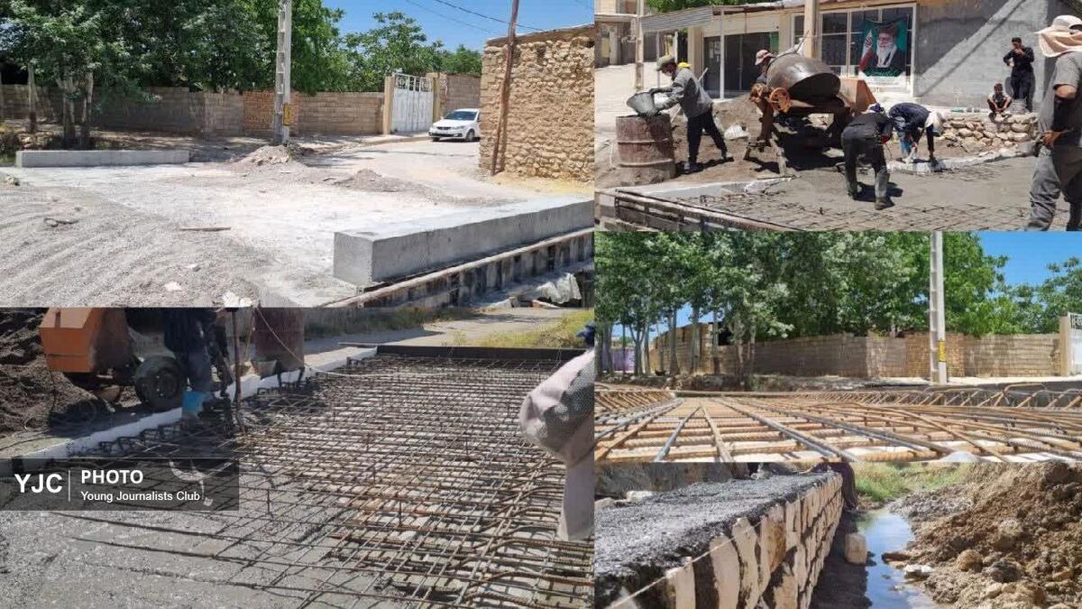 باشگاه خبرنگاران -بهره برداری از پل ارتباطی روستای تل‌اشکفتی در شهرستان فلارد
