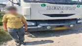 توقیف کامیون با رانندگی نوجوان ۱۳ ساله