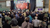 مراسم بزرگداشت شب هفتم رهبر شهید انقلاب در دیباج + عکس