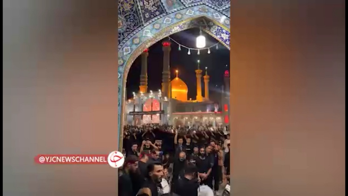 باشگاه خبرنگاران -برپایی پرشور دسته عزاداری در شب شهادت حضرت رقیه در حرم بانوی کرامت(س) + فیلم