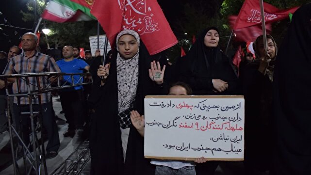 جلوه‌ای از حضور با شکوه مردم انقلابی ماهدشت در میدان مقاومت + عکس