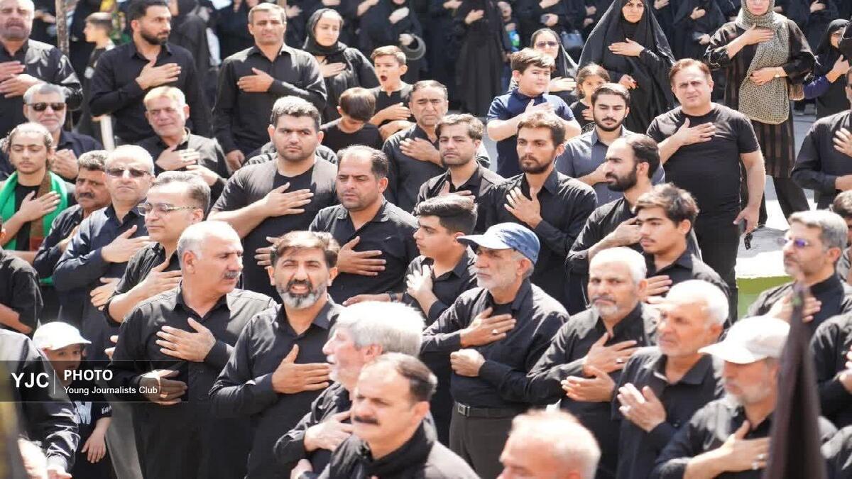 باشگاه خبرنگاران -نوای حزن‌انگیز تاسوعا در خیابان انقلاب خرم آباد + فیلم