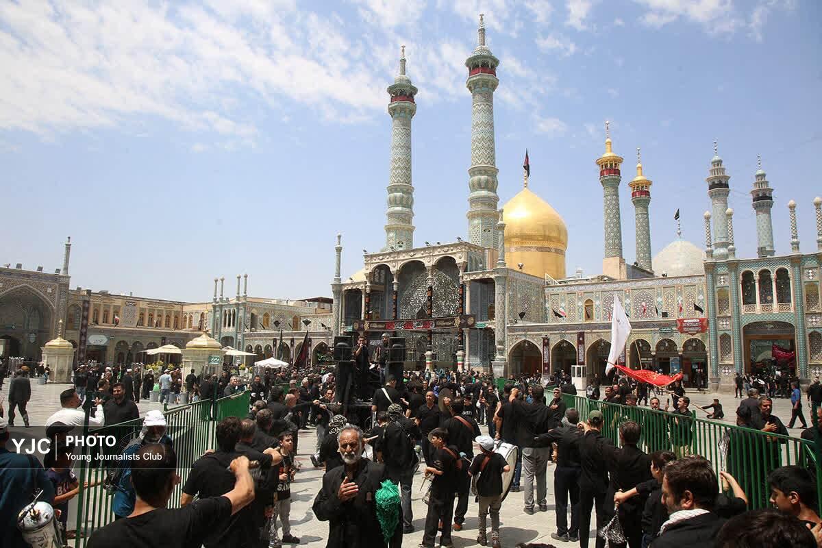 شهر مقدس قم در سوگ سقای آب و ادب؛+تصاویر