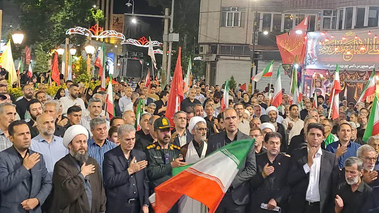 عزاداری و تجمع خونخواهی امام امت مردم در خوی