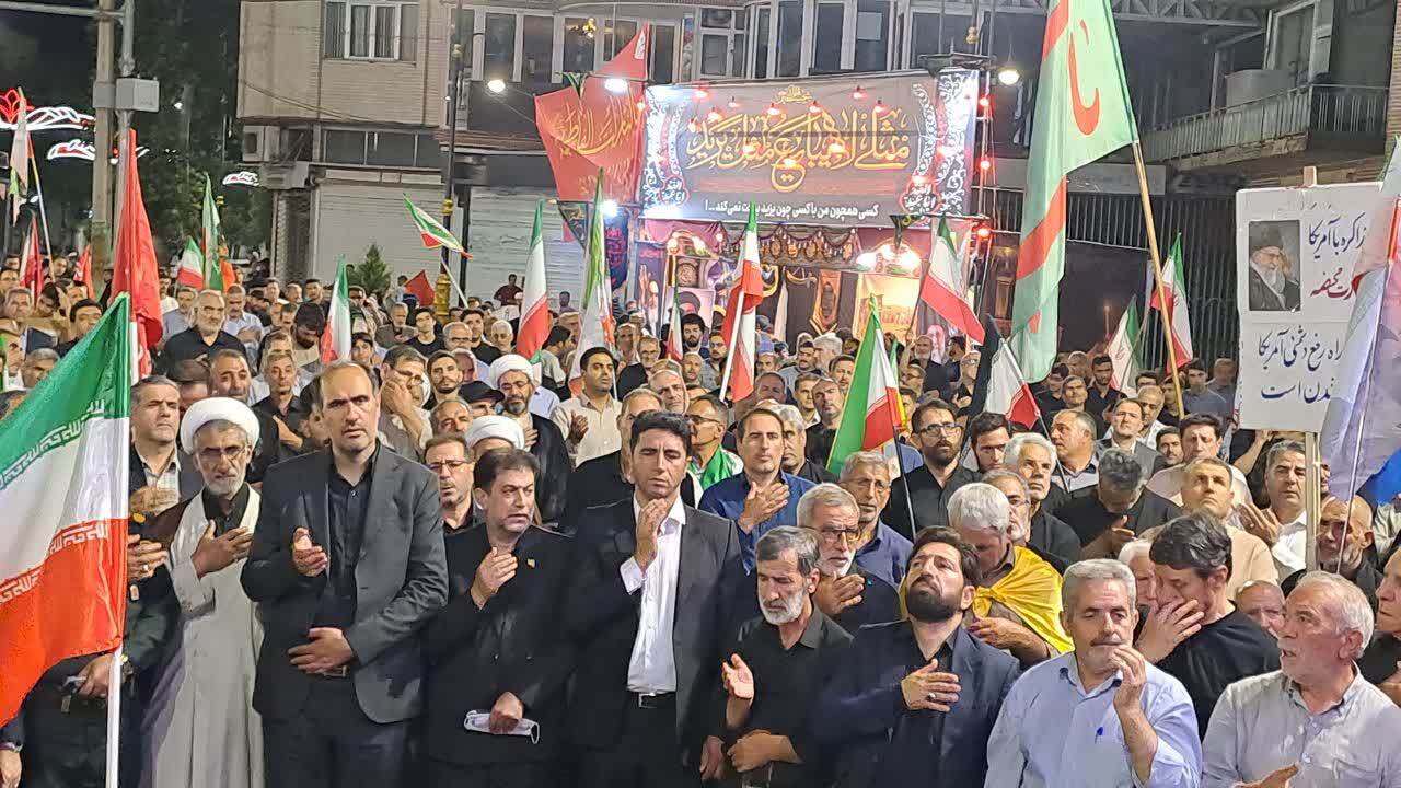 عزاداری و تجمع خونخواهی امام امت مردم در خوی