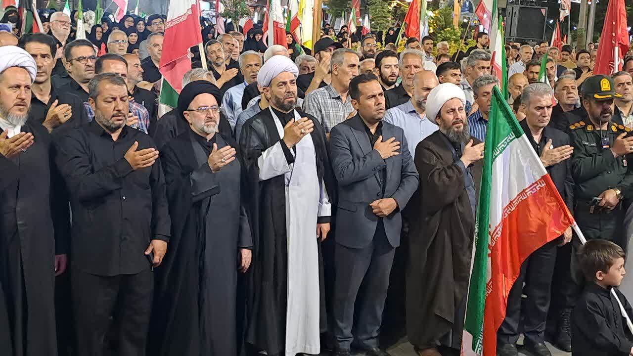 عزاداری و تجمع خونخواهی امام امت مردم در خوی
