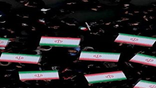 تصاویر هوایی از تشییع پیکرهای فرشتگان میناب