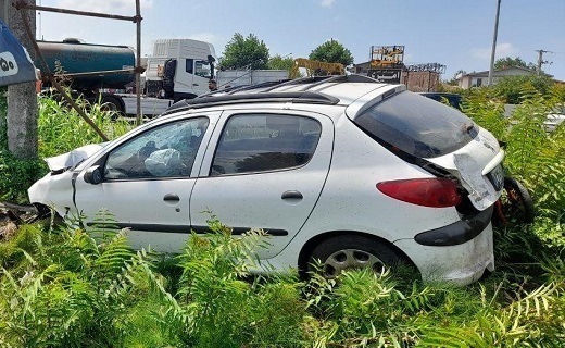 وقوع ۲ حادثه رانندگی در محور خمام &ndash; بندر انزلی + تصاویر