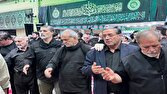 حضور رئیس‌جمهور در مراسم شام غریبان حضرت اباعبدالله الحسین (ع) در ارومیه+ فیلم