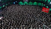 طنین «یا لثارات الحسین» در میعادگاه عاشقان یزد، حسینیه ایران/اقامه نماز ظهر عاشورا +فیلم