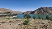 نمایی از سد پر آب لتیان در روزهای گرم تابستانی + عکس