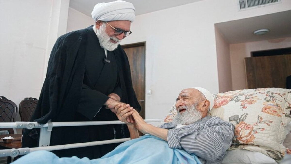 باشگاه خبرنگاران -عیادت حجت‌الاسلام مروی به نمایندگی از رهبر انقلاب از حجت‌الاسلام راشد یزدی