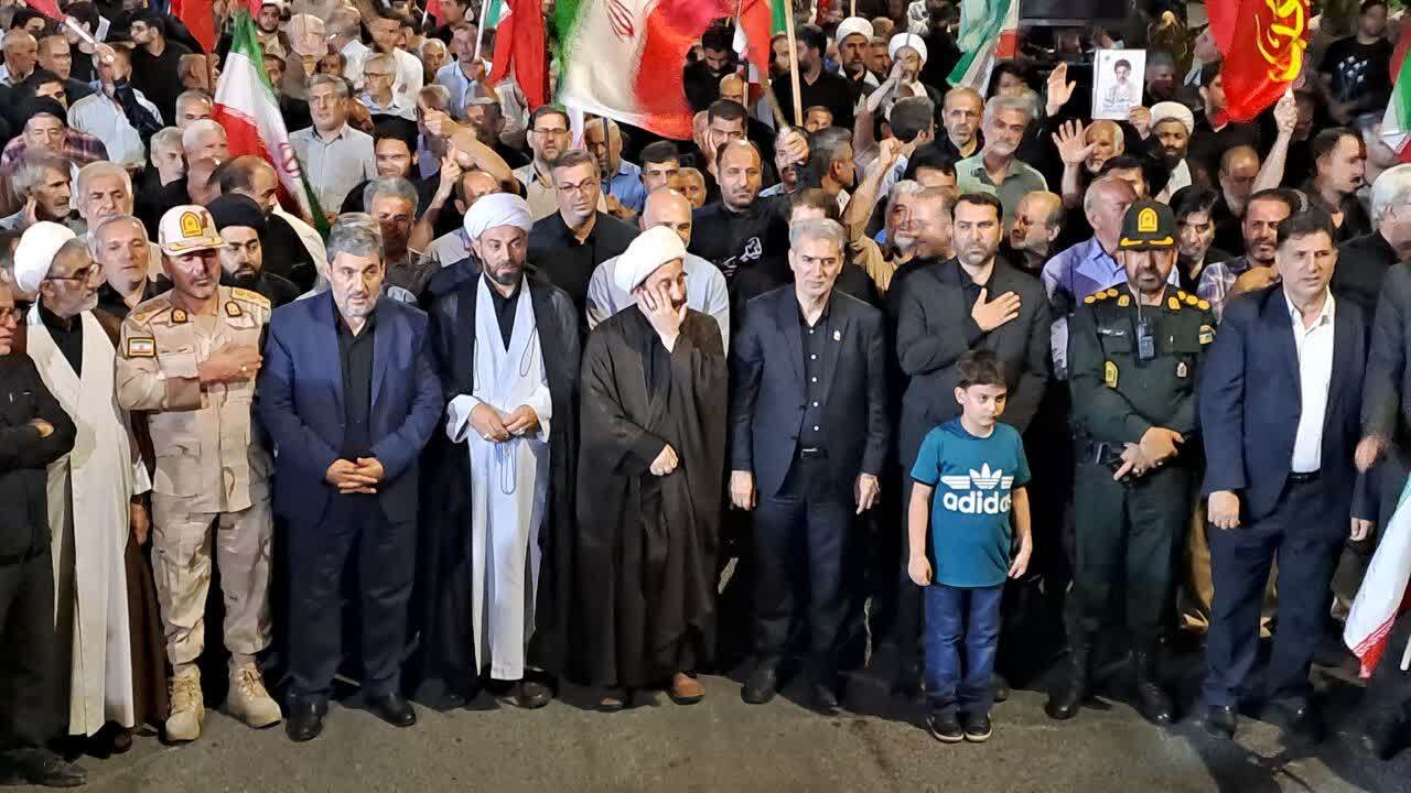 ایستادگی و مقاومت مردم انقلابی خوی در تجمعات شبانه