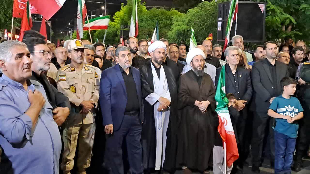 ایستادگی و مقاومت مردم انقلابی خوی در تجمعات شبانه