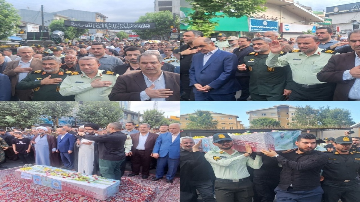 باشگاه خبرنگاران -پیکر شهید سینا سیاه نژاد در شهرستان صومعه سرا تشییع شد