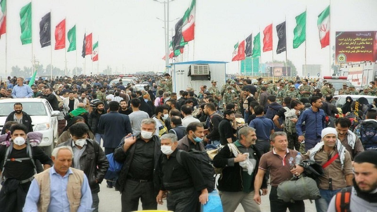 ۸۵ درصد ترددهای مرز مهران بازگشت زائران است