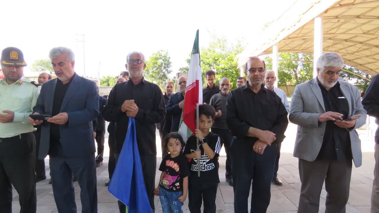 گزارش تصویری از راهپیمایی جاماندگان اربعین حسینی در هریس