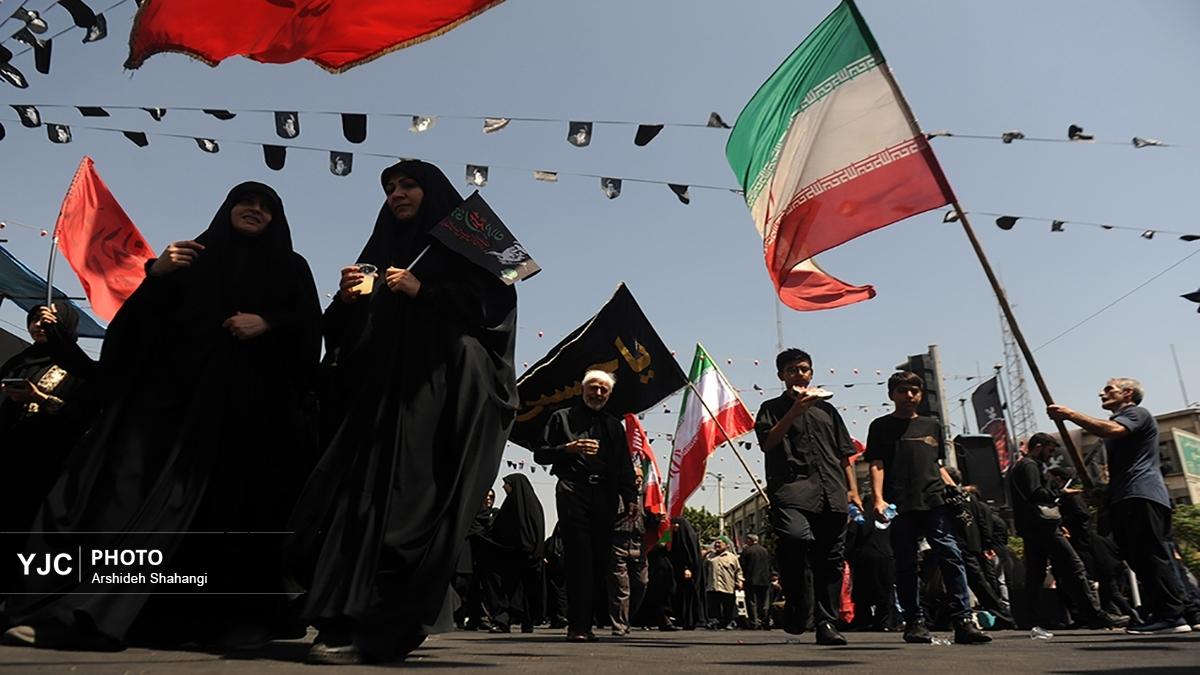 مراسم عزاداری هیئت‌های دانشجویی به مناسبت اربعین حسینی در جوار محل شهادت رهبر شهید انقلاب