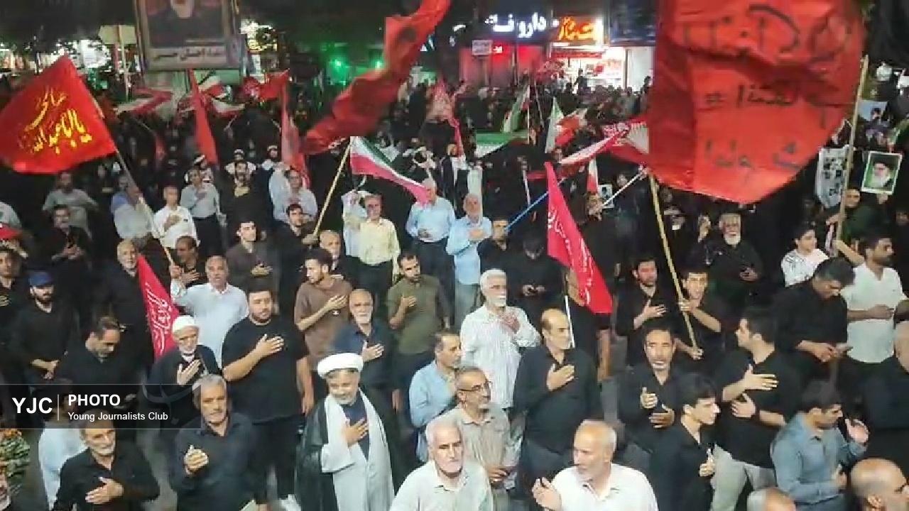 خیابان انقلاب در موج صد و شصت‌وسوم حماسه؛ مردم همچنان پای کارِ خونخواهی قائد شهید + فیلم