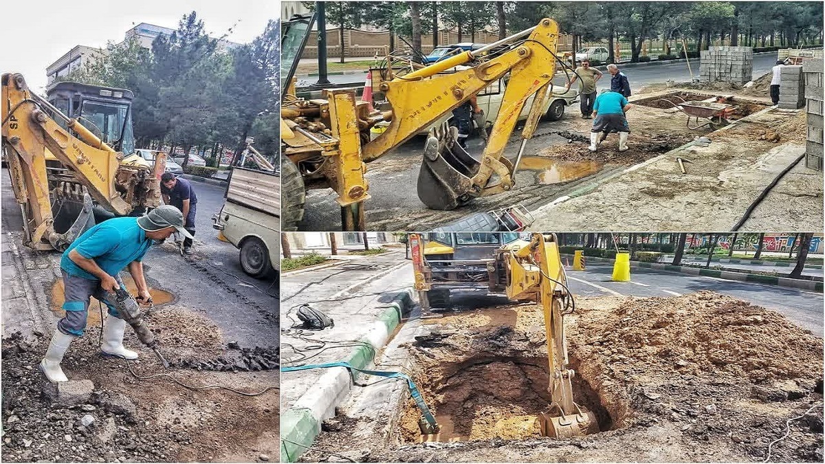 باشگاه خبرنگاران -وقوع حادثه در خط اصلی انتقال آب شیرین قم