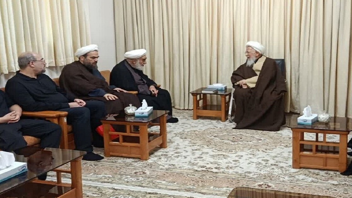باشگاه خبرنگاران -دیدار حجت الاسلام و المسلمین محمدی گلپایگانی و سید حسن خمینی با آیت الله جوادی آملی