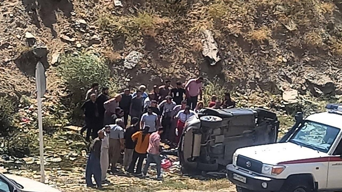 باشگاه خبرنگاران -واژگونی مرگبار تیگو در محور بانه ـ سقز؛ ۴ نفر جان باختند