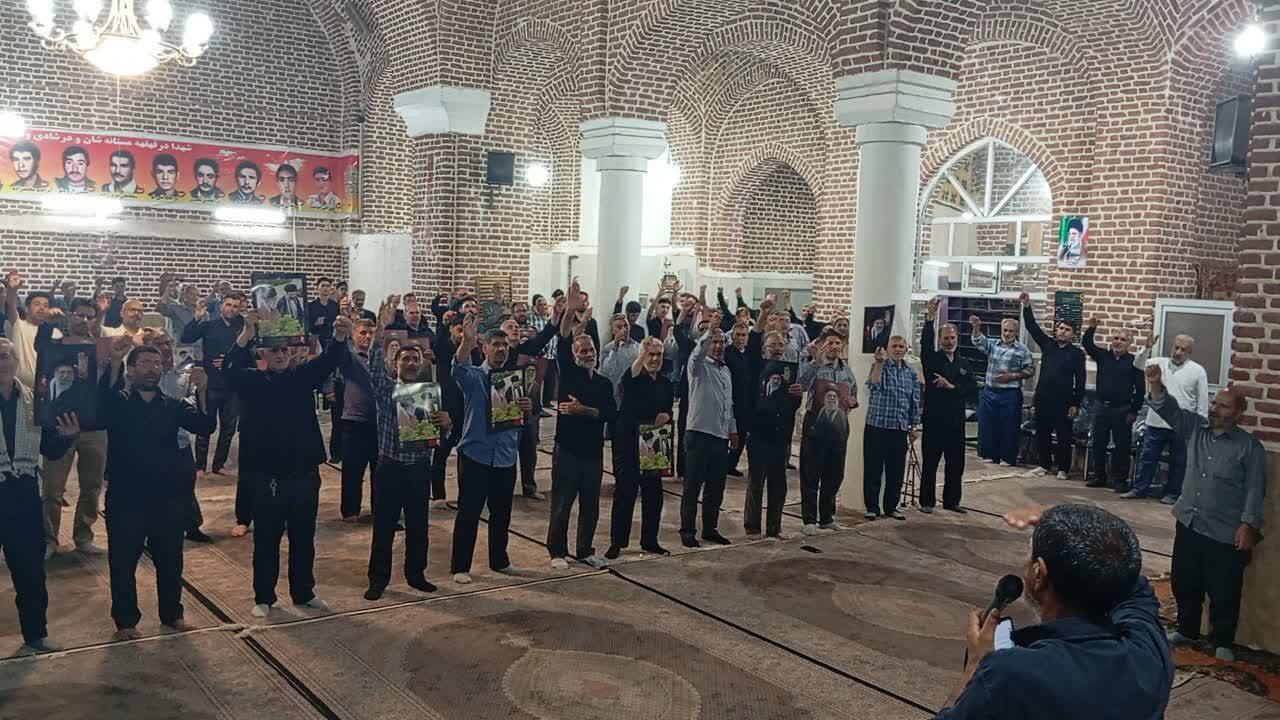 عزاداری باشکوه چهلمین روز خاکسپاری امام امت در دیزج&zwnj;دیز