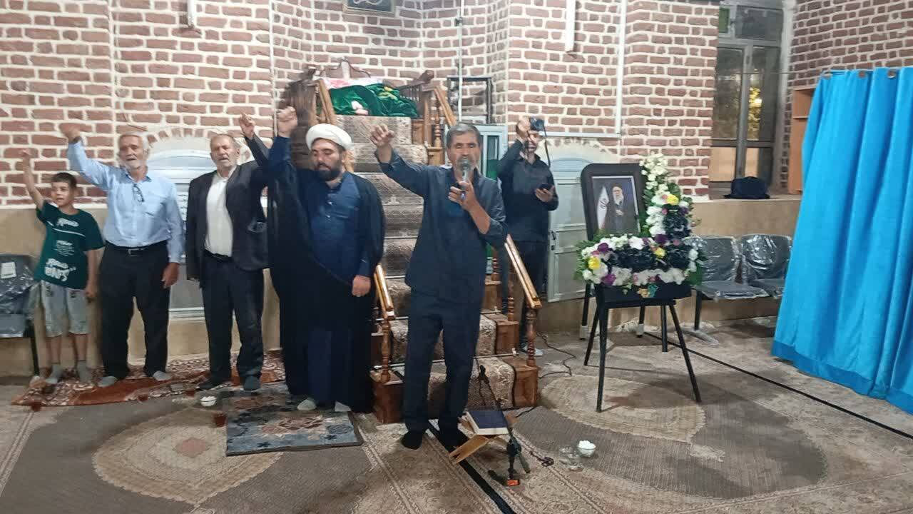 عزاداری باشکوه چهلمین روز خاکسپاری امام امت در دیزج&zwnj;دیز