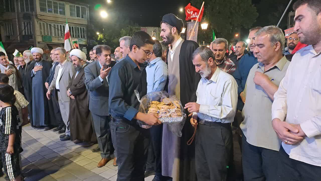گوشه&zwnj;هایی از حضور با صلابت مردم خوی در قرار&zwnj;های شبانه