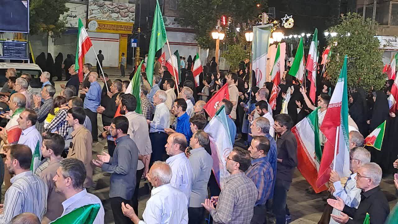 گوشه&zwnj;هایی از حضور با صلابت مردم خوی در قرار&zwnj;های شبانه