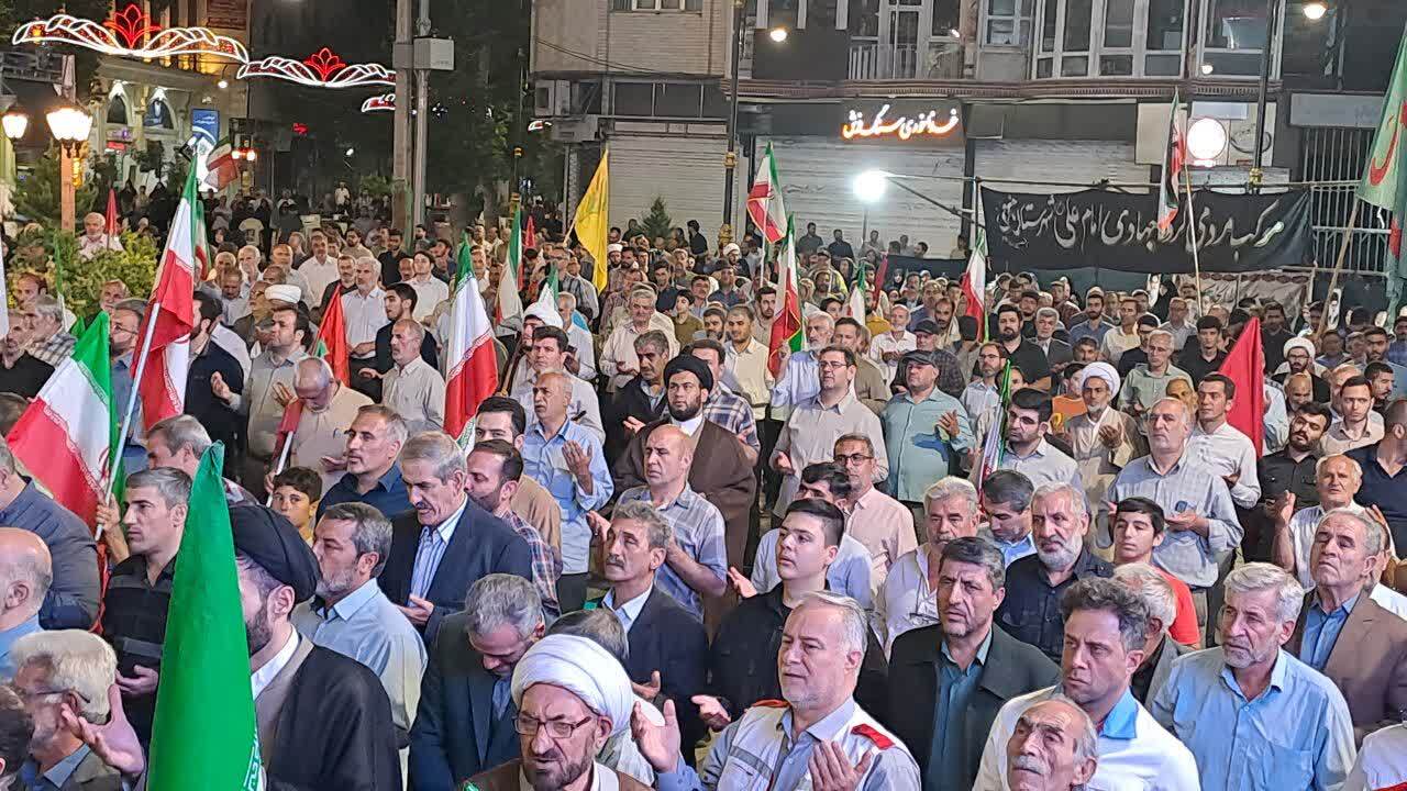 گوشه&zwnj;هایی از حضور با صلابت مردم خوی در قرار&zwnj;های شبانه