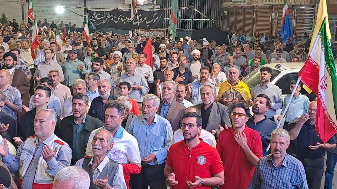 گوشه&zwnj;هایی از حضور با صلابت مردم خوی در قرار&zwnj;های شبانه