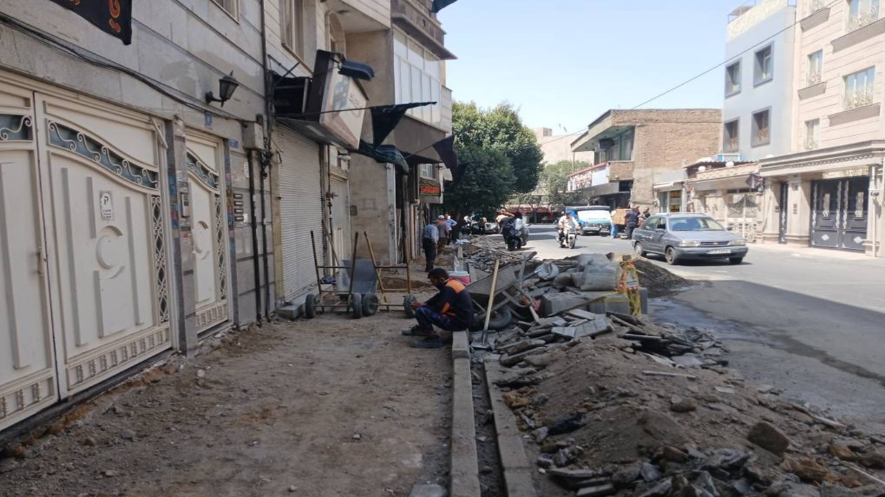 ارتقای زیرساخت‌های شهری و نوسازی معابر؛ از خیابان داورزنی تا خیابان شیرازی