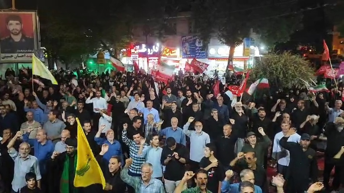 باشگاه خبرنگاران -طنین شعارها و حضور پرشور شرکت‌کنندگان در صد و پنجاه و یکمین شب اجتماع خیابان انقلاب خرم‌آباد + فیلم