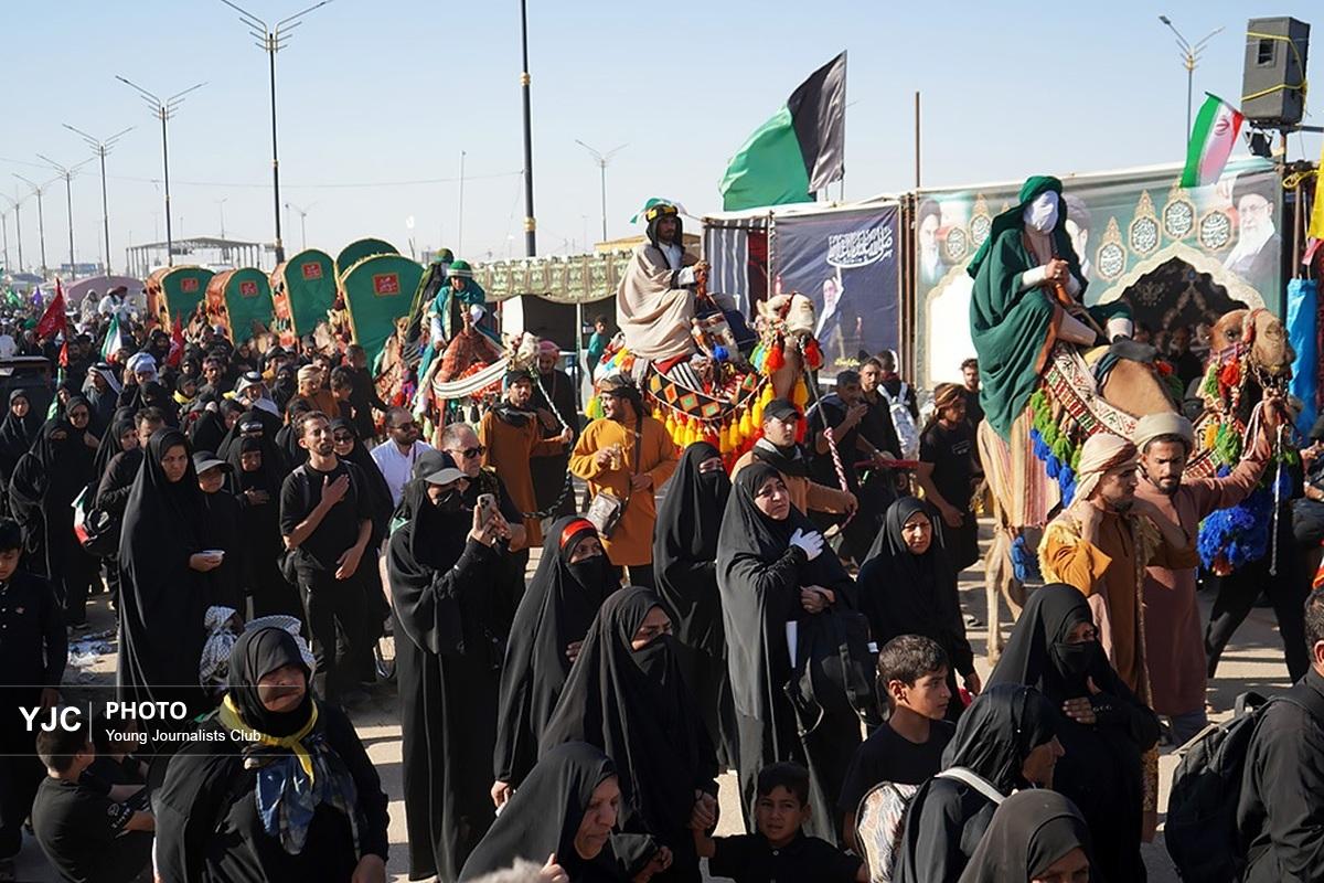 عزاداری دلدادگان حسینی در بین الحرمین