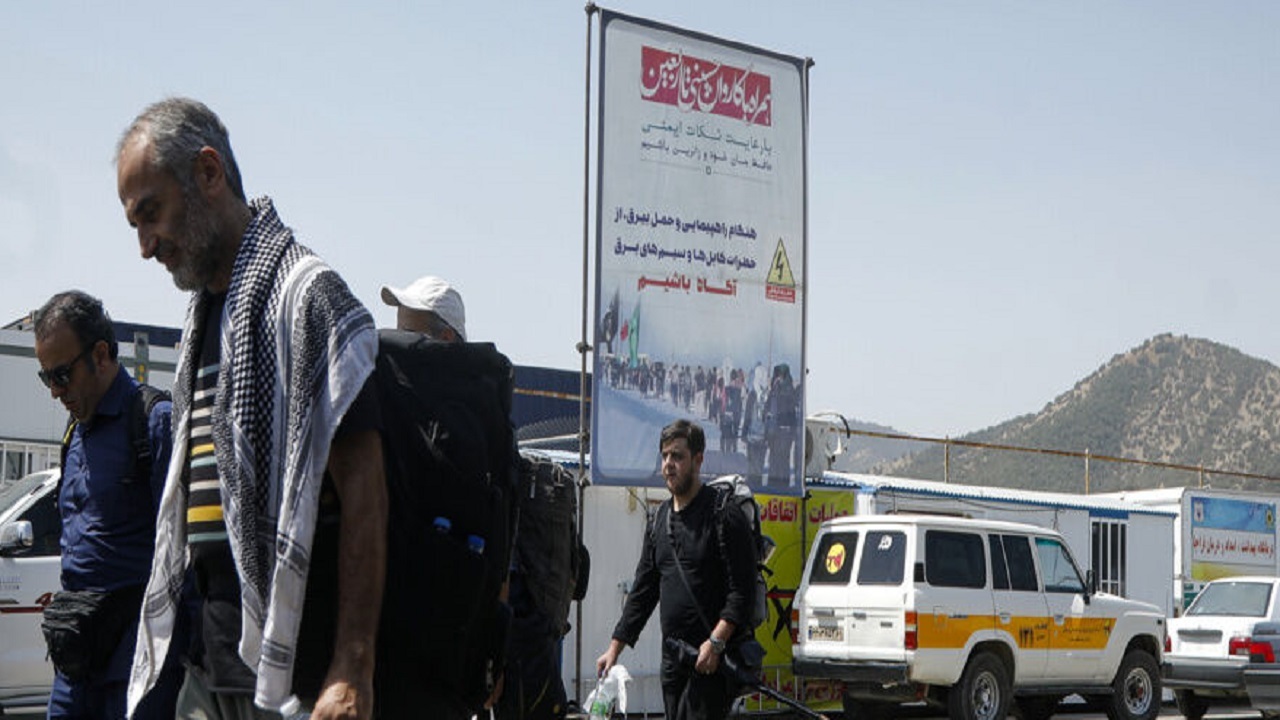 تردد ۲۰ هزار زائر اربعین از مرز باشماق مریوان