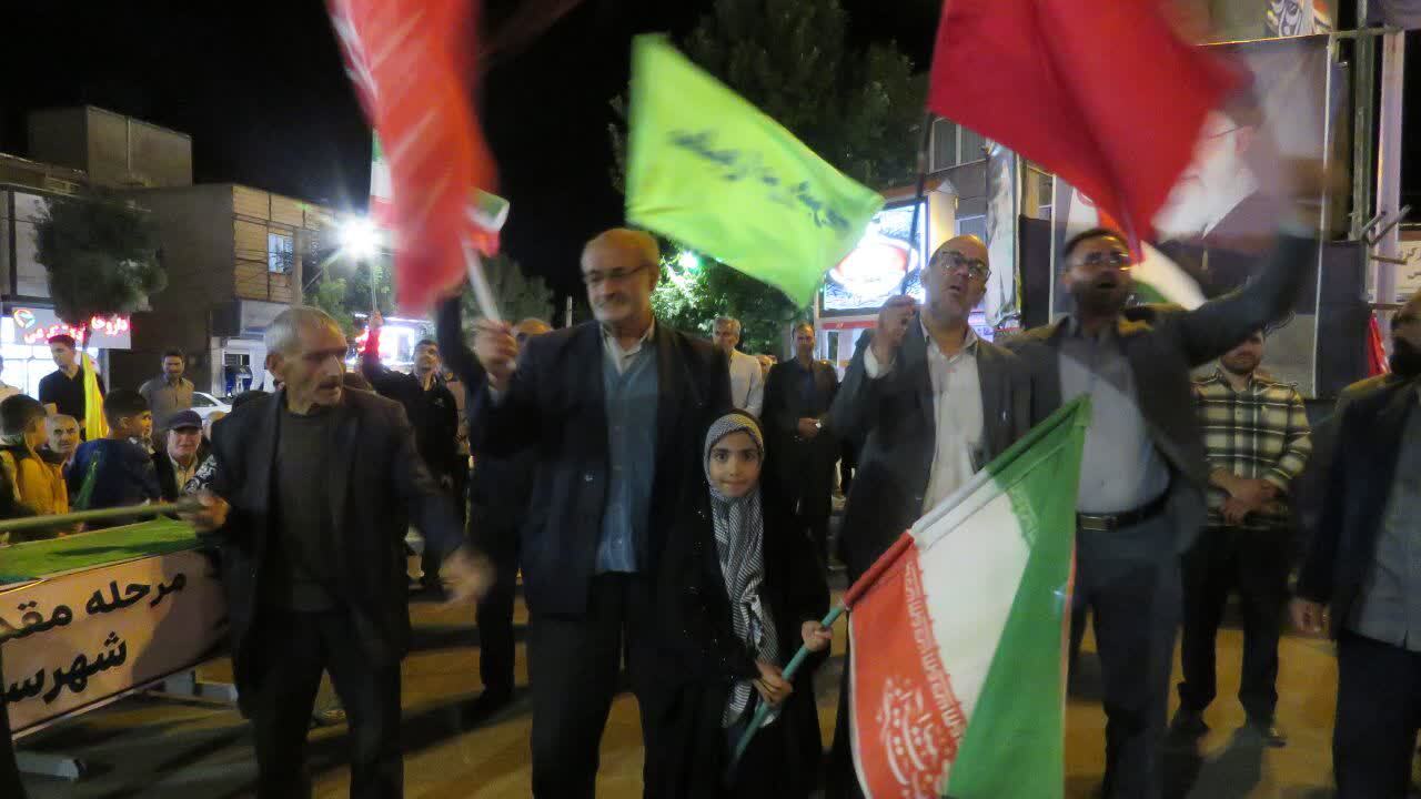 ایستادگی مردم انقلابی هریس در شب&zwnj;های اقتدار و مقاومت
