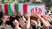 مردم مهاباد پیکر شهید مدافع امنیت را تشییع کردند