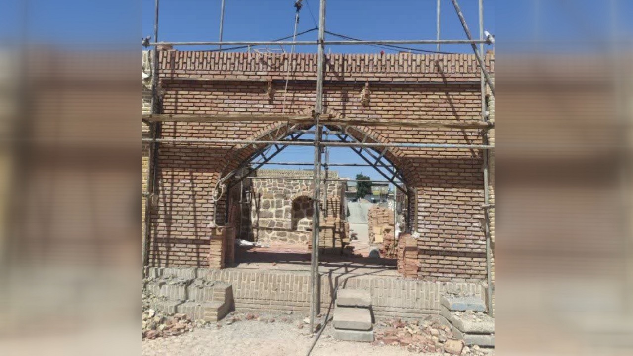 ساماندهی و احیای حجره ضلع غربی کاروانسرای شاه‌عباسی آوج