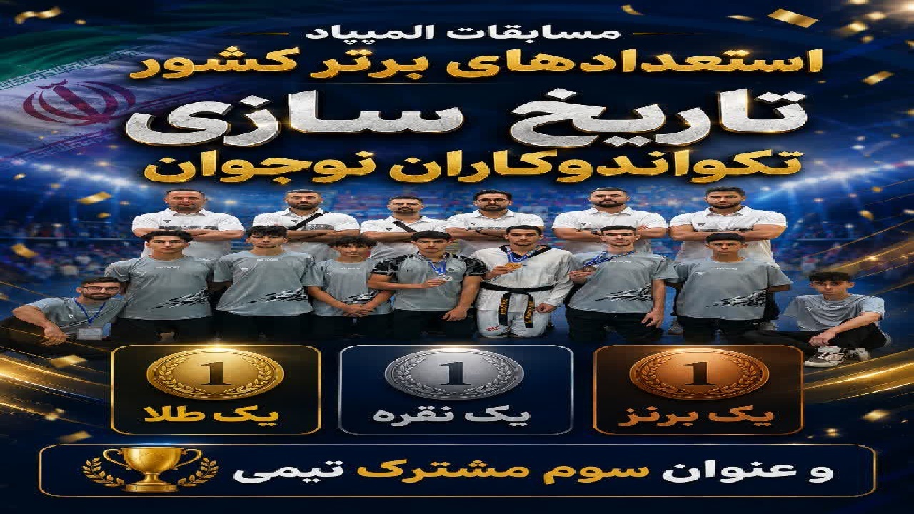 تاریخ‌سازی نوجوانان تکواندو گیلان در المپیاد استعدادهای برتر کشور