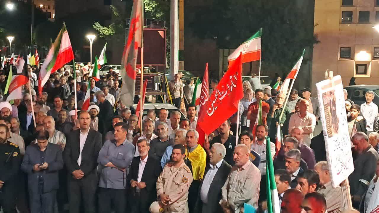 راهپیمایی و تجمع مردم انقلابی خوی در میدان مقاومت